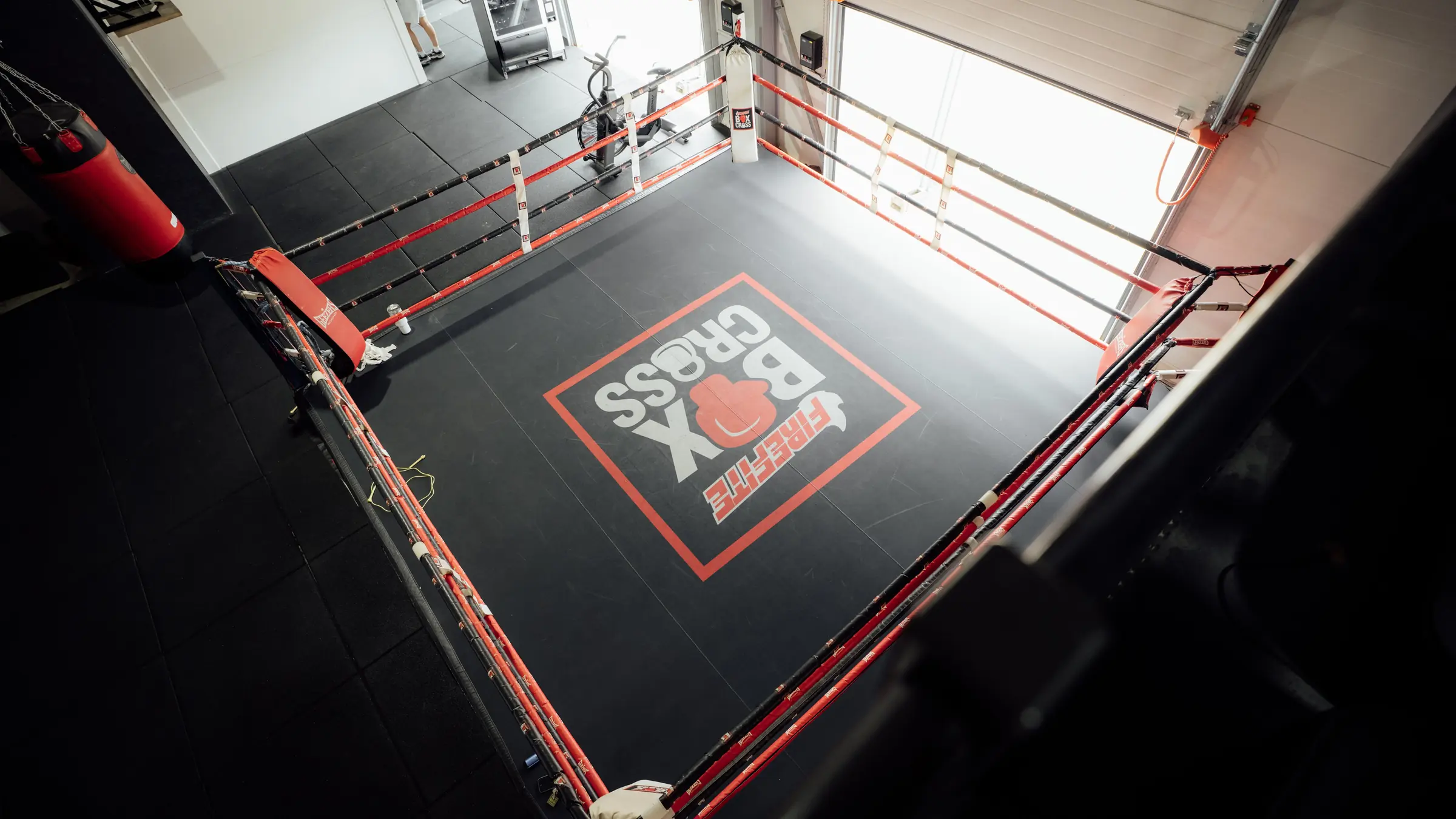 The BoxCross ring canvas seen directly from above